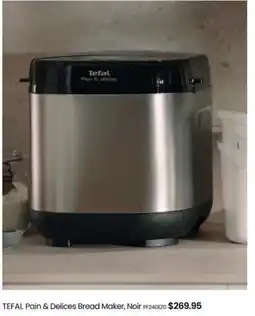 Myer TEFAL Pain & Delices Bread Maker, Noir offer