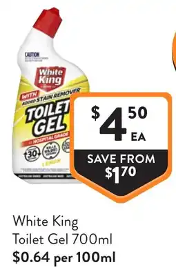 Foodworks White King Toilet Gel offer