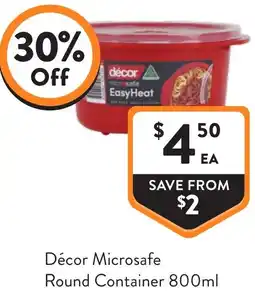 Foodworks Décor Microsafe Round Container offer