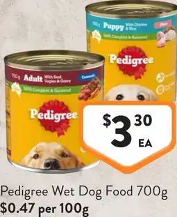 Foodworks Pedigree Wet Dog Food offer