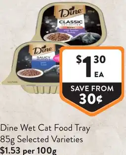 Foodworks Dine Wet Cat Food Tray offer