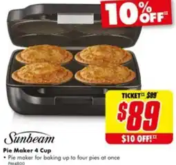 The Good Guys Pie Maker 4 Cup offer