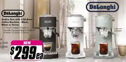 The Good Guys Dedica Duo with Cold Brew Coffee Machine - Black, White or Green offer