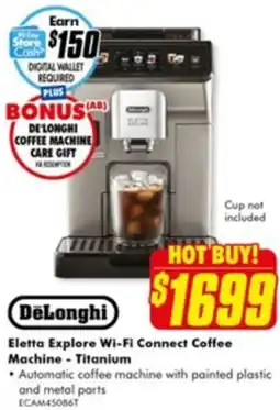 The Good Guys Eletta Explore Wi-Fi Connect Coffee Machine - Titanium offer