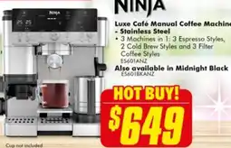 The Good Guys Luxe Café Manual Coffee Machine offer