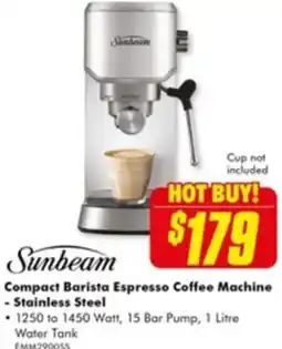 The Good Guys Compact Barista Espresso Coffee Machine offer