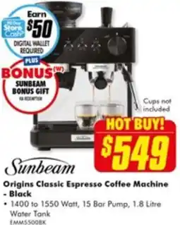 The Good Guys Origins Classic Espresso Coffee Machine offer