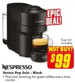 The Good Guys Vertuo Pop Solo - Black offer