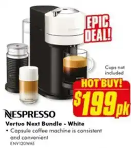 The Good Guys Vertuo Next Bundle - White offer