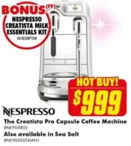 The Good Guys The Creatista Pro Capsule Coffee Machine offer