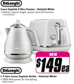 The Good Guys 1.7 Litre Icona Capitals Kettle - Helsinki White offer