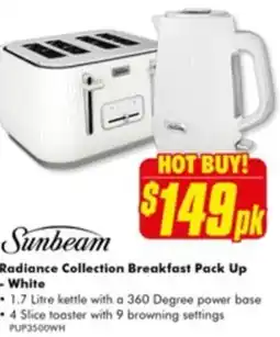 The Good Guys Radiance Collection Breakfast Pack Up -White offer