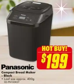 The Good Guys Compact Bread Maker - Black offer
