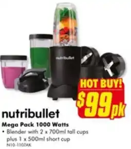 The Good Guys Mega Pack 1000 Watts Blender offer