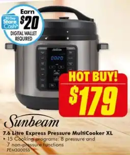 The Good Guys 7.6 Litre Express Pressure MultiCooker XL offer