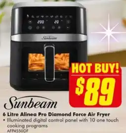 The Good Guys 6 Litre Alinea Pro Diamond Force Air Fryer offer