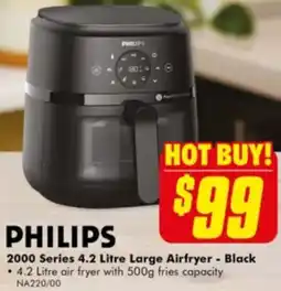 The Good Guys 2000 Series 4.2 Litre Large Airfryer - Black offer