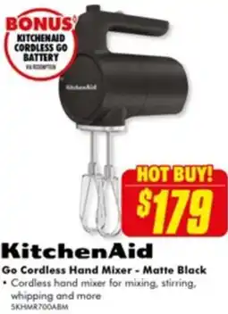 The Good Guys Go Cordless Hand Mixer - Matte Black offer