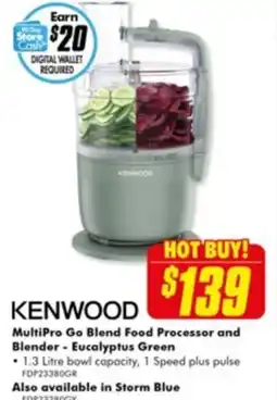 The Good Guys MultiPro Go Blend Food Processor and Blender - Eucalyptus Green offer