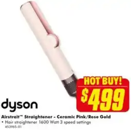 The Good Guys Airstrait Straightener - Ceramic Pink/Rose Gold offer