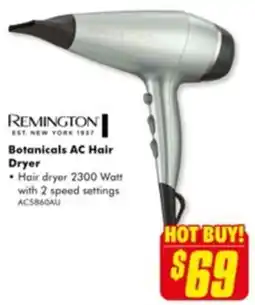 The Good Guys Botanicals ac hair dryer offer