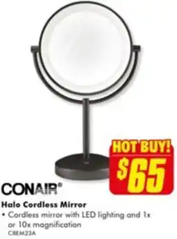 The Good Guys Halo Cordless Mirror offer