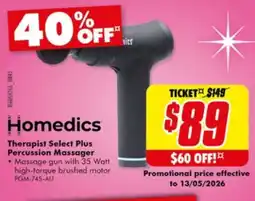 The Good Guys Therapist Select Plus Percussion Massager offer