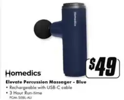 The Good Guys Elevate Percussion Massager - Blue offer