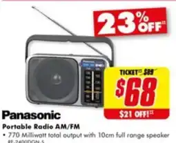 The Good Guys Portable radio am/fm offer