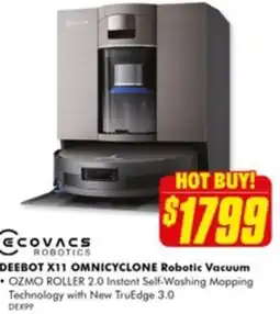 The Good Guys Deebot x11 omnicyclone robotic vacuum offer