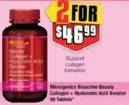 Chemist Warehouse Microgenics Bioactive Beauty Collagen+Hyaluronic Acid Booster offer