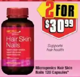 Chemist Warehouse Microgenics Hair Skin Nails offer