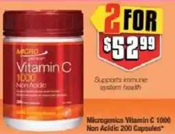 Chemist Warehouse Microgenics Vitamin C 1000 Non Acidic offer