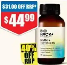Chemist Warehouse BioHack Wanderlust NMN + Activated Bs offer