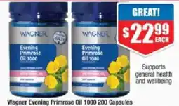 Chemist Warehouse Wagner Evening Primrose Oil 1000 offer