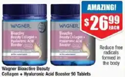 Chemist Warehouse Wagner Bioactive Beauty Collagen Hyaluronic Acid Booster offer