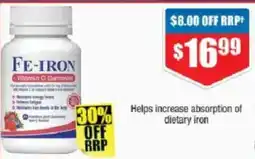 Chemist Warehouse Fefol Fe-Iron And Vitamin C offer