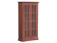 LivingStyles Tasmania Mahogany Timber 2 Door Display Cabinet, Mahogany offer