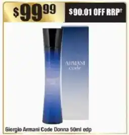 Chemist Warehouse Giorgio Armani Code Donna edp offer