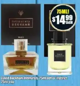 Chemist Warehouse David Beckham Intimately edt or Instinct edp offer