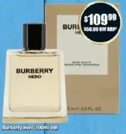 Chemist Warehouse Burberry Hero edt offer