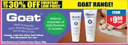 Chemist Warehouse Goat Eczema and Psoriasis Cream offer