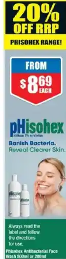 Chemist Warehouse Phisohex Antibacterial Face Wash offer
