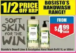 Chemist Warehouse Bosisto's Desert Lime & Eucalyptus Hand Wash Refill offer