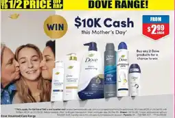Chemist Warehouse Dove advanced care offer