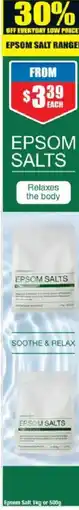 Chemist Warehouse Epsom Salt offer