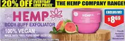 Chemist Warehouse The Hemp Company Body Buff Exfoliator with Pink Pomelo offer