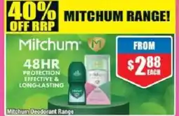 Chemist Warehouse Mitchum Deodorant Range offer