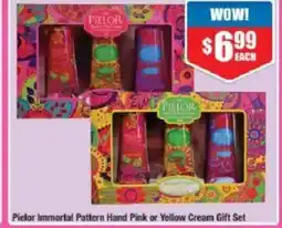 Chemist Warehouse Pielor Immortal Pattern Hand Pink or Yellow Cream Gift Set offer