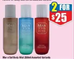 Chemist Warehouse Mar e Sol Body Mist offer